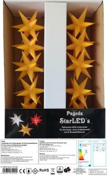 Preview: STARLED 10 er SET gelb/ OHNETimer